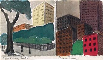 OSCAR BLUEMNER Group 4 views of New York.